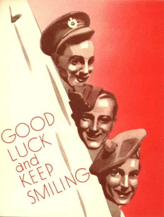 Framed Print : WW2 greetings card, Good Luck Framed Print : WW2 greetings card, Good Luck