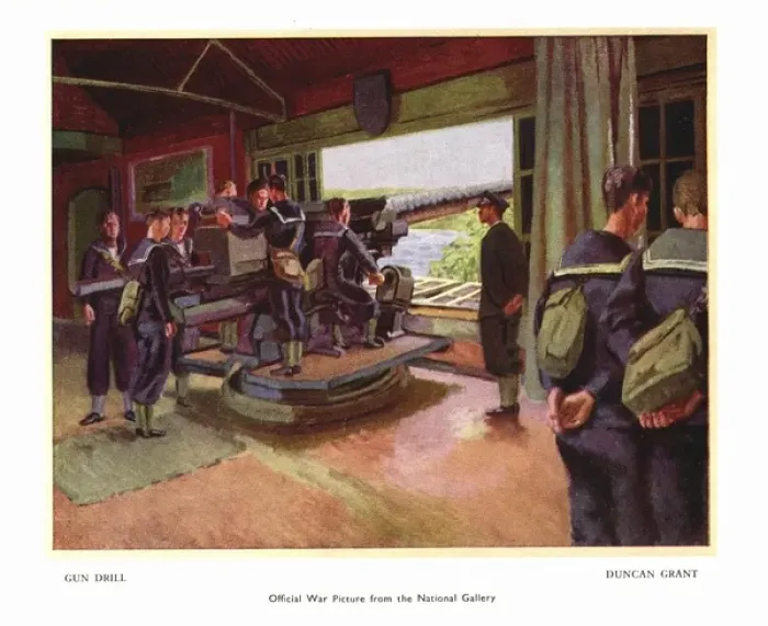 Framed Print : WW2 greetings card, Gun Drill Framed Print : WW2 greetings card, Gun Drill