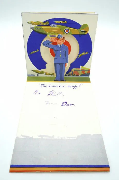 Framed Print : WW2 Greetings Card, The Lion Has Wings Framed Print : WW2 Greetings Card, The Lion Has Wings