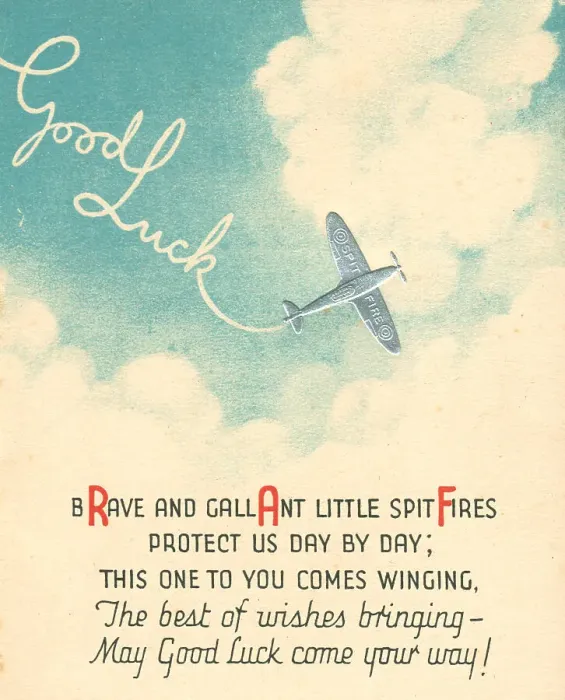 Framed Print : WW2 Greetings Card, R. A. F. Spitfires Framed Print : WW2 Greetings Card, R. A. F. Spitfires