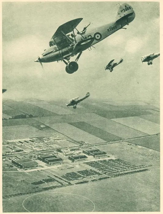 Framed Print : WW2 - Hawker Harts In Formation Framed Print : WW2 - Hawker Harts In Formation