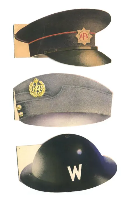 Framed Print : WW2 Headwear Greetings Cards Framed Print : WW2 Headwear Greetings Cards