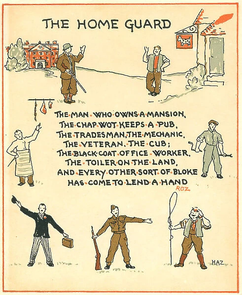 WW2 Home Guard Greetings Card