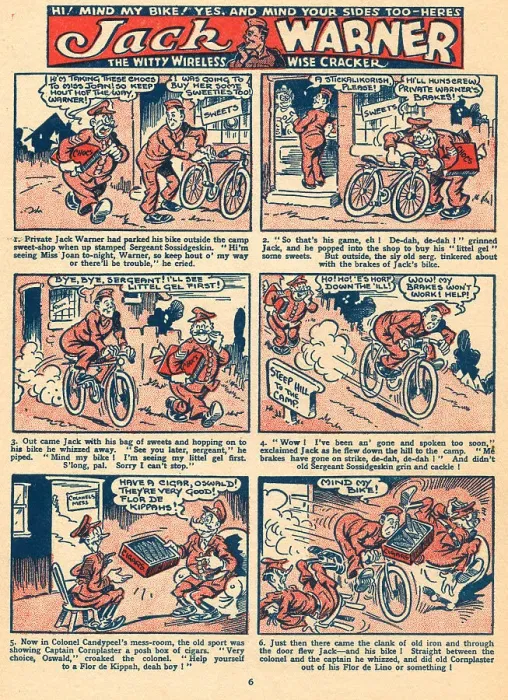 Framed Print : WW2 - Jack Warner Comic Strip Framed Print : WW2 - Jack Warner Comic Strip