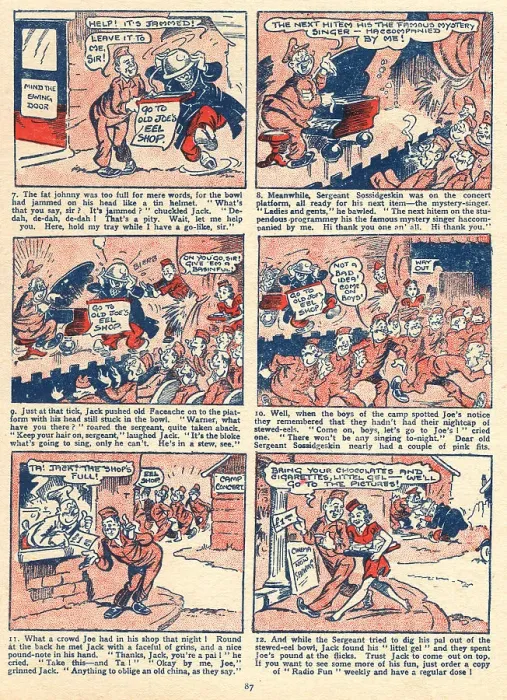 Framed Print : WW2 - Jack Warner Comic Strip Framed Print : WW2 - Jack Warner Comic Strip