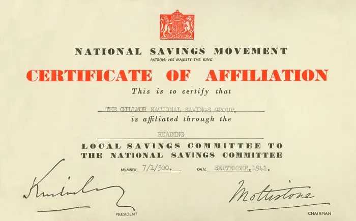 Framed Print : WW2 - National Savings Movement - Certificate Framed Print : WW2 - National Savings Movement - Certificate