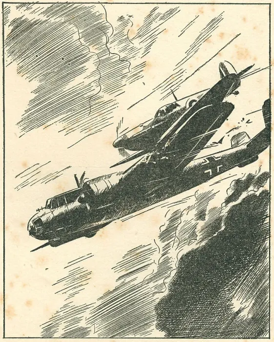 Framed Print : WW2 - Plane Collision Framed Print : WW2 - Plane Collision