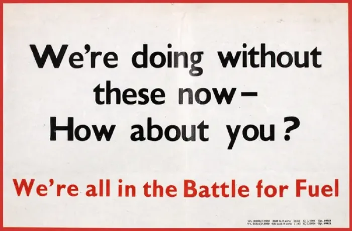 Framed Print : WW2 poster, Battle for Fuel Framed Print : WW2 poster, Battle for Fuel