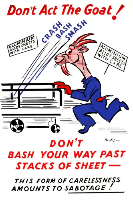 Framed Print : WW2 poster, Don t Act The Goat Framed Print : WW2 poster, Don t Act The Goat