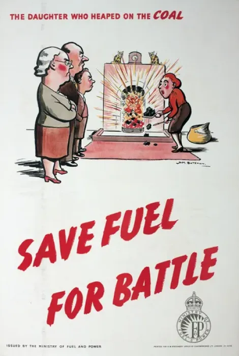 Framed Print : WW2 poster, Save fuel for battle Framed Print : WW2 poster, Save fuel for battle