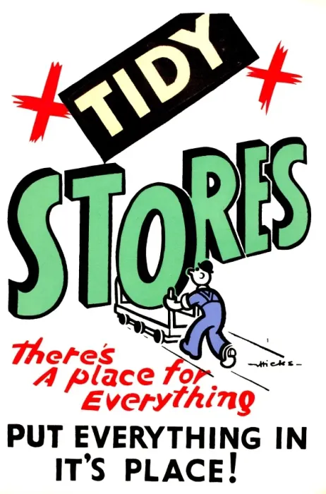 Framed Print : WW2 poster, Tidy Stores Framed Print : WW2 poster, Tidy Stores