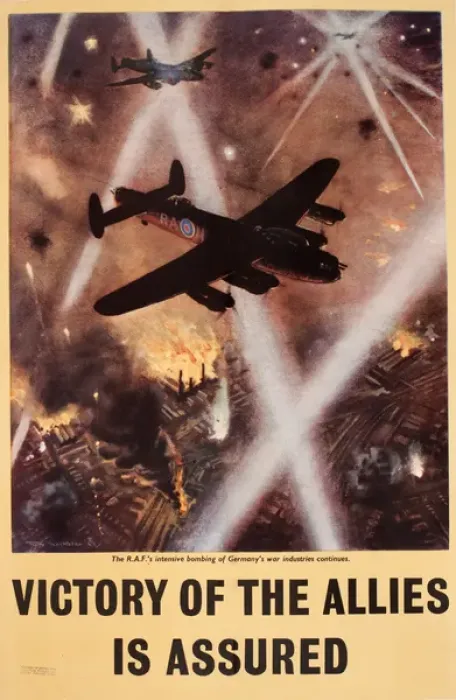 Framed Print : WW2 poster, Victory of the Allies is Assured Framed Print : WW2 poster, Victory of the Allies is Assured