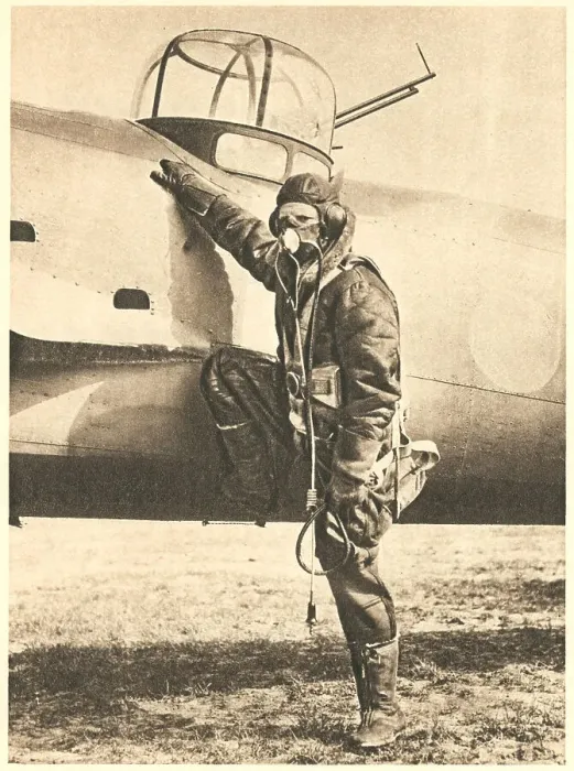 Framed Print : WW2 - R. A. F. Airman Fully Equipped Framed Print : WW2 - R. A. F. Airman Fully Equipped