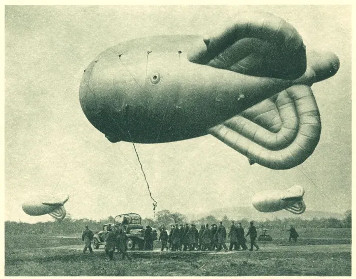 Framed Print : WW2 - R. A. F. Barrage Ballon Unit Framed Print : WW2 - R. A. F. Barrage Ballon Unit