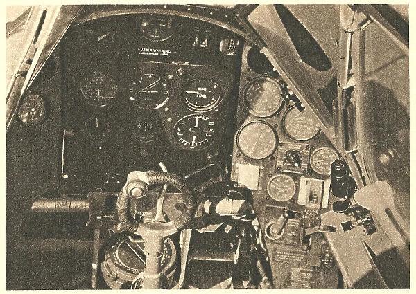 WW2 - R. A. F. Fighter Plane Cockpit