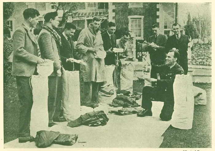 Framed Print : WW2 - R. A. F. Handing Out Kit Framed Print : WW2 - R. A. F. Handing Out Kit