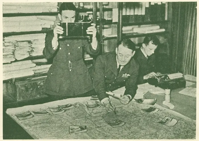 Framed Print : WW2 - R. A. F. Placing Prints On The Map Framed Print : WW2 - R. A. F. Placing Prints On The Map