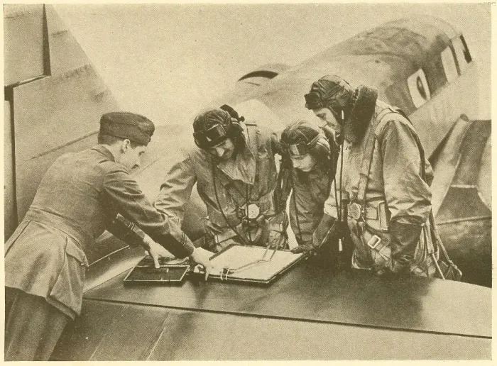Framed Print : WW2 - R. A. F. Preparing For Training Flight Framed Print : WW2 - R. A. F. Preparing For Training Flight