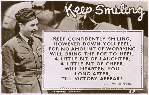 WW2 - Royal Air Force pilot and positive poem