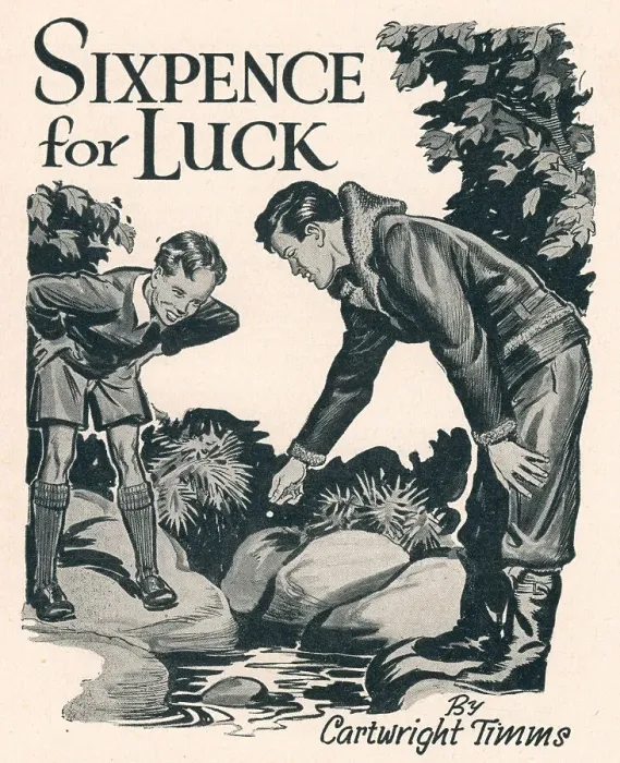 Framed Print : WW2 - Sixpence For Luck Framed Print : WW2 - Sixpence For Luck