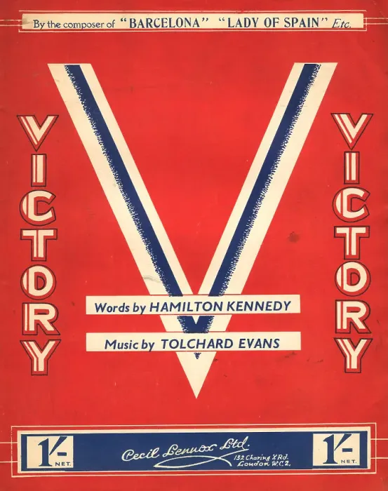 Framed Print : WW2 - Victory Music Sheet Cover Framed Print : WW2 - Victory Music Sheet Cover