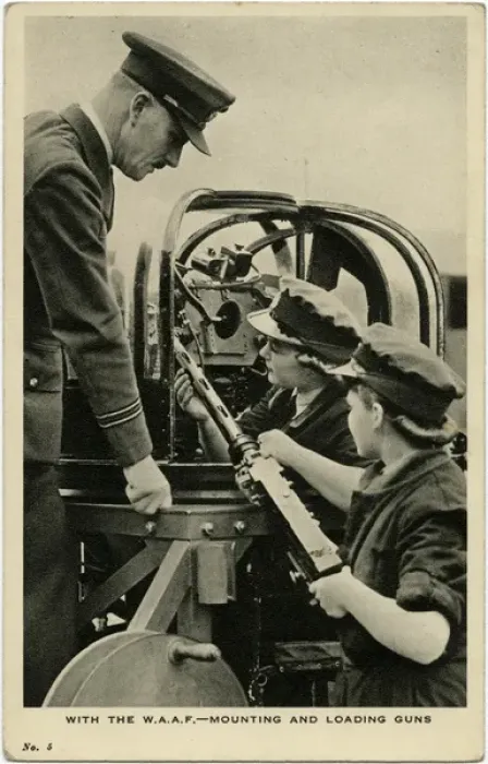 Framed Print : WW2 - With the W. A. A. F. - Mounting and Loading Guns Framed Print : WW2 - With the W. A. A. F. - Mounting and Loading Guns