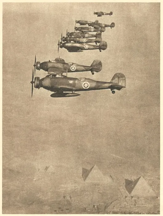 Framed Print : WW2 - Wellesley Bombers Over Suez Framed Print : WW2 - Wellesley Bombers Over Suez