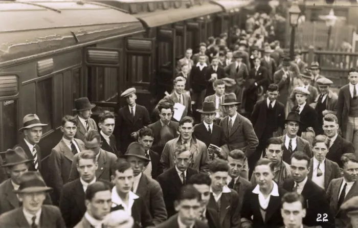 Framed Print : WW2 - Young men joining up Framed Print : WW2 - Young men joining up