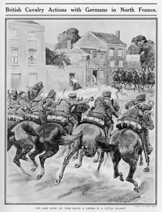 Framed Print : Wwi / 1914 / Cavalry Fight Framed Print : Wwi / 1914 / Cavalry Fight