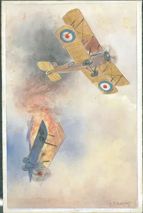 Framed Print : WWI aircraft, artwork Framed Print : WWI aircraft, artwork