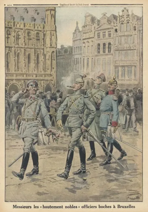 Framed Print : WWI / BRUSSELS OCCUPIED Framed Print : WWI / BRUSSELS OCCUPIED