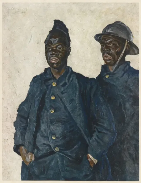 Framed Print : Wwi Dahomey Soldiers Framed Print : Wwi Dahomey Soldiers