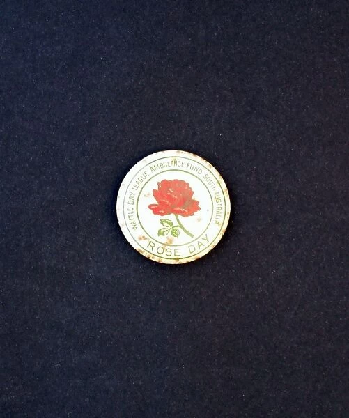 WWI Fund Raising badge - Rose Day