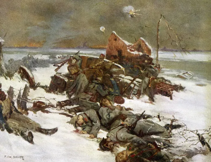Framed Print : WWI / GERMAN DEAD IN SNOW Framed Print : WWI / GERMAN DEAD IN SNOW