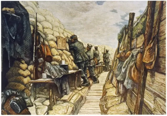 Framed Print : Wwi / German Trench / Weimar Framed Print : Wwi / German Trench / Weimar