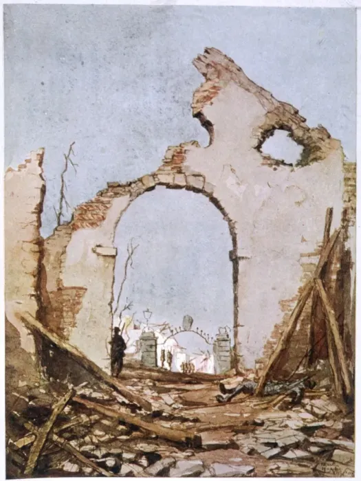 Framed Print : Wwi / Italy / Nervesa Ruins Framed Print : Wwi / Italy / Nervesa Ruins