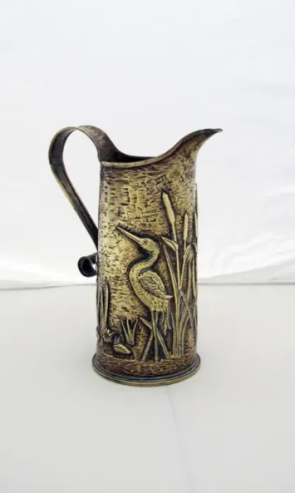 Framed Print : WWI jug fabricated from an 18 pounder shell case Framed Print : WWI jug fabricated from an 18 pounder shell case