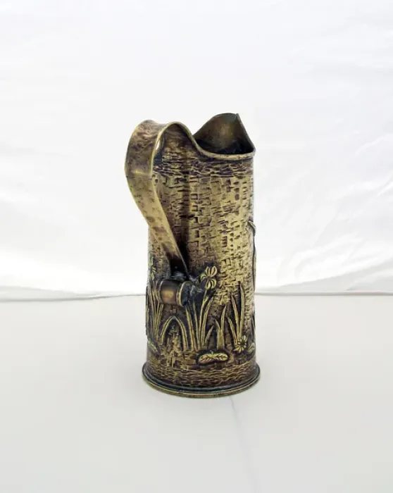 Framed Print : WWI jug fabricated from an 18 pounder shell case Framed Print : WWI jug fabricated from an 18 pounder shell case