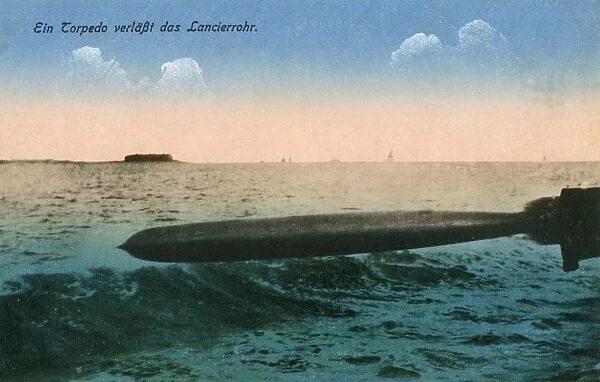 WWI - Launch of a German Torpedo