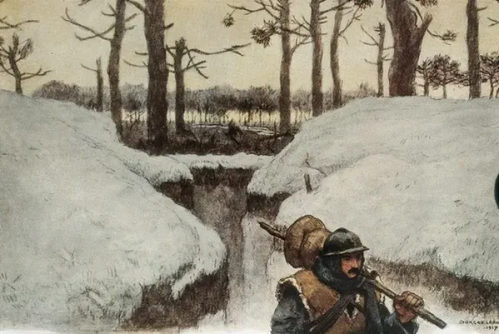 Framed Print : WWI. Les tranch饳blanches (white trenches) Framed Print : WWI. Les tranch饳blanches (white trenches)