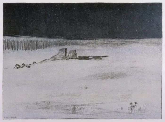 Framed Print : Wwi / Listening Post / Snow Framed Print : Wwi / Listening Post / Snow