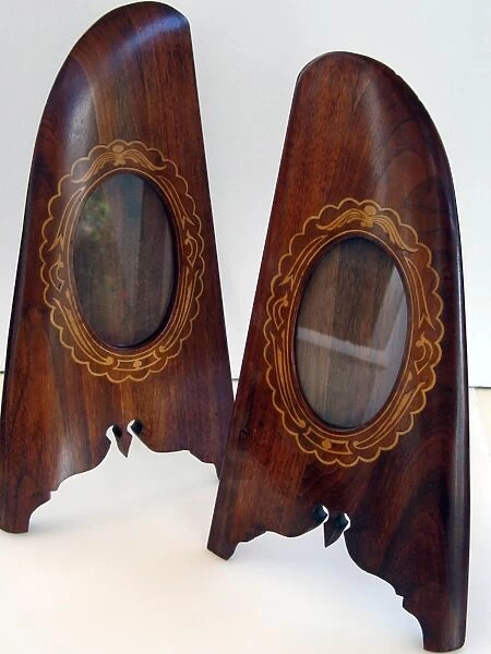 WWI mahogany photo frames made of propeller wood