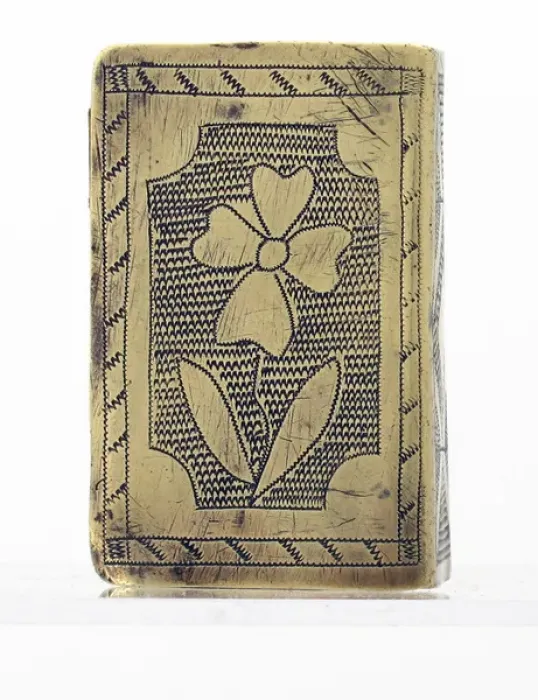 Framed Print : WWI matchbox cover engraving - Ypres and a floral pattern Framed Print : WWI matchbox cover engraving - Ypres and a floral pattern