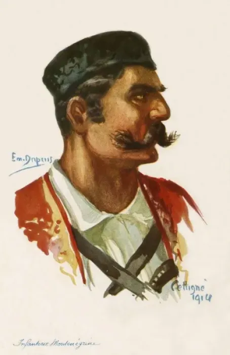 Framed Print : WWI - Montenegran Infantryman Framed Print : WWI - Montenegran Infantryman
