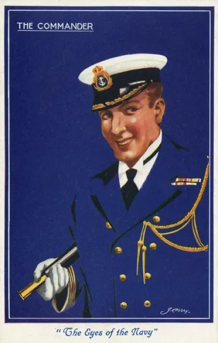 Framed Print : WWI - The Navy Commander Framed Print : WWI - The Navy Commander