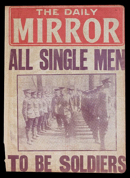 WWI News Vendors Stand Poster