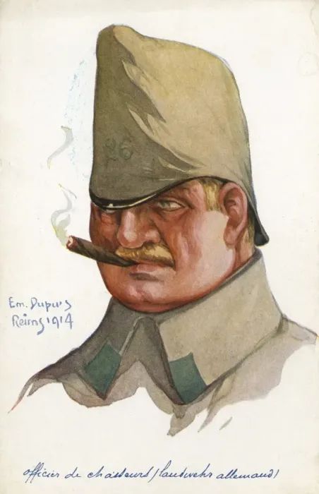Framed Print : WWI - Officer of the German Hunters Framed Print : WWI - Officer of the German Hunters