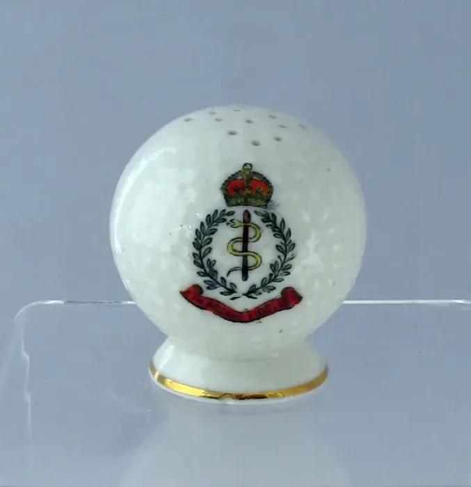 Framed Print : WWI pepper pot - golf ball - Royal Army Medical Corps Framed Print : WWI pepper pot - golf ball - Royal Army Medical Corps