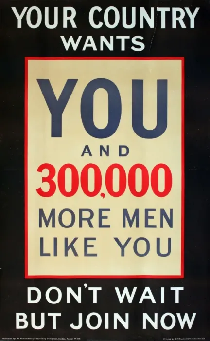 Framed Print : WWI Poster, Your country wants you Framed Print : WWI Poster, Your country wants you