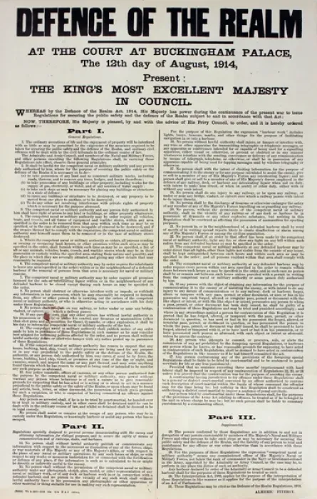 Framed Print : WWI Poster, Defence of the Realm Framed Print : WWI Poster, Defence of the Realm